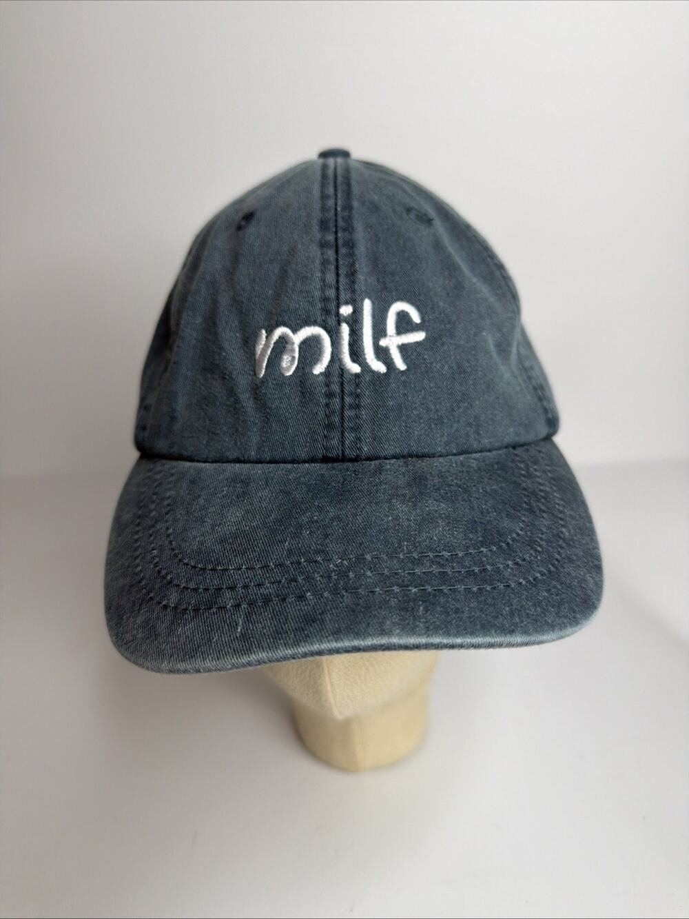 Adams Charcoal MILF Embroidered Logo Adult Humor Funny Women’s Cap One Size